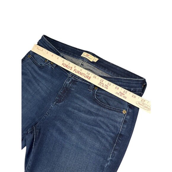 Vineyard Vines Skinny Dark Wash Mid Rise Jeans Size 10 Stretch Denim Preppy Chic - Picture 3 of 9